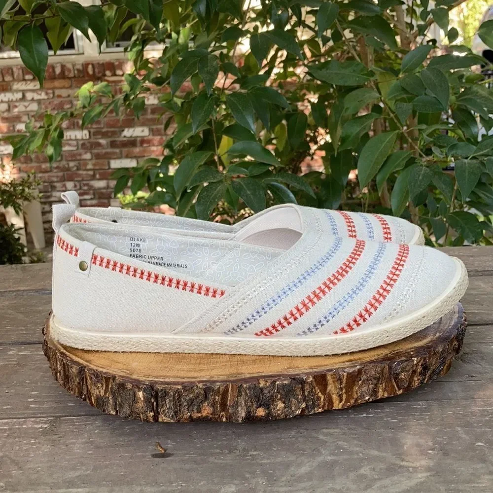 Cloudwalkers Canvas Embroidered Slip-On Shoes